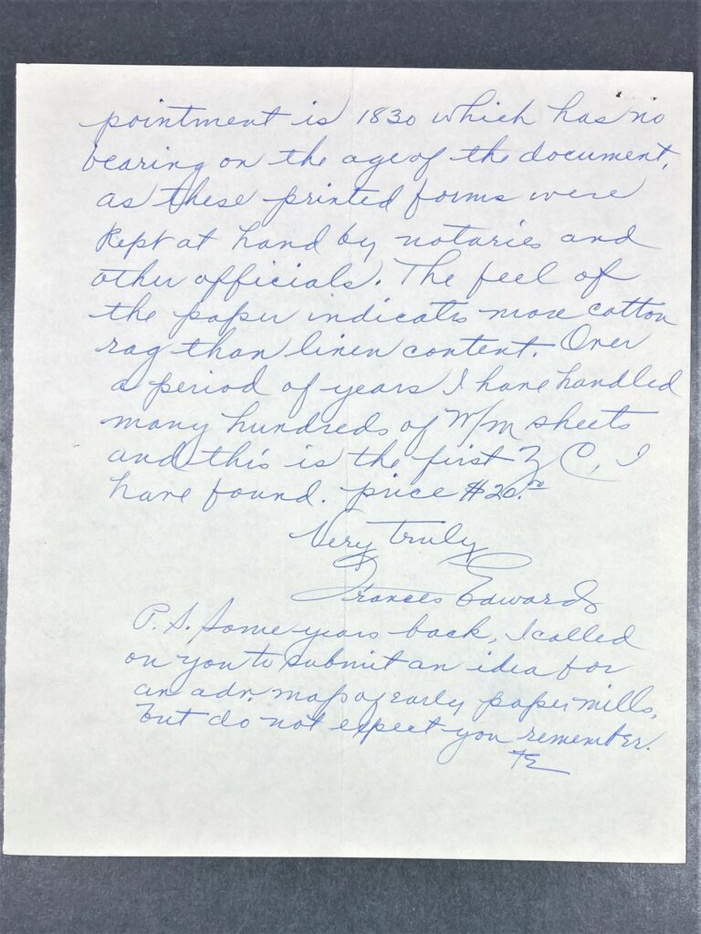 Letter back