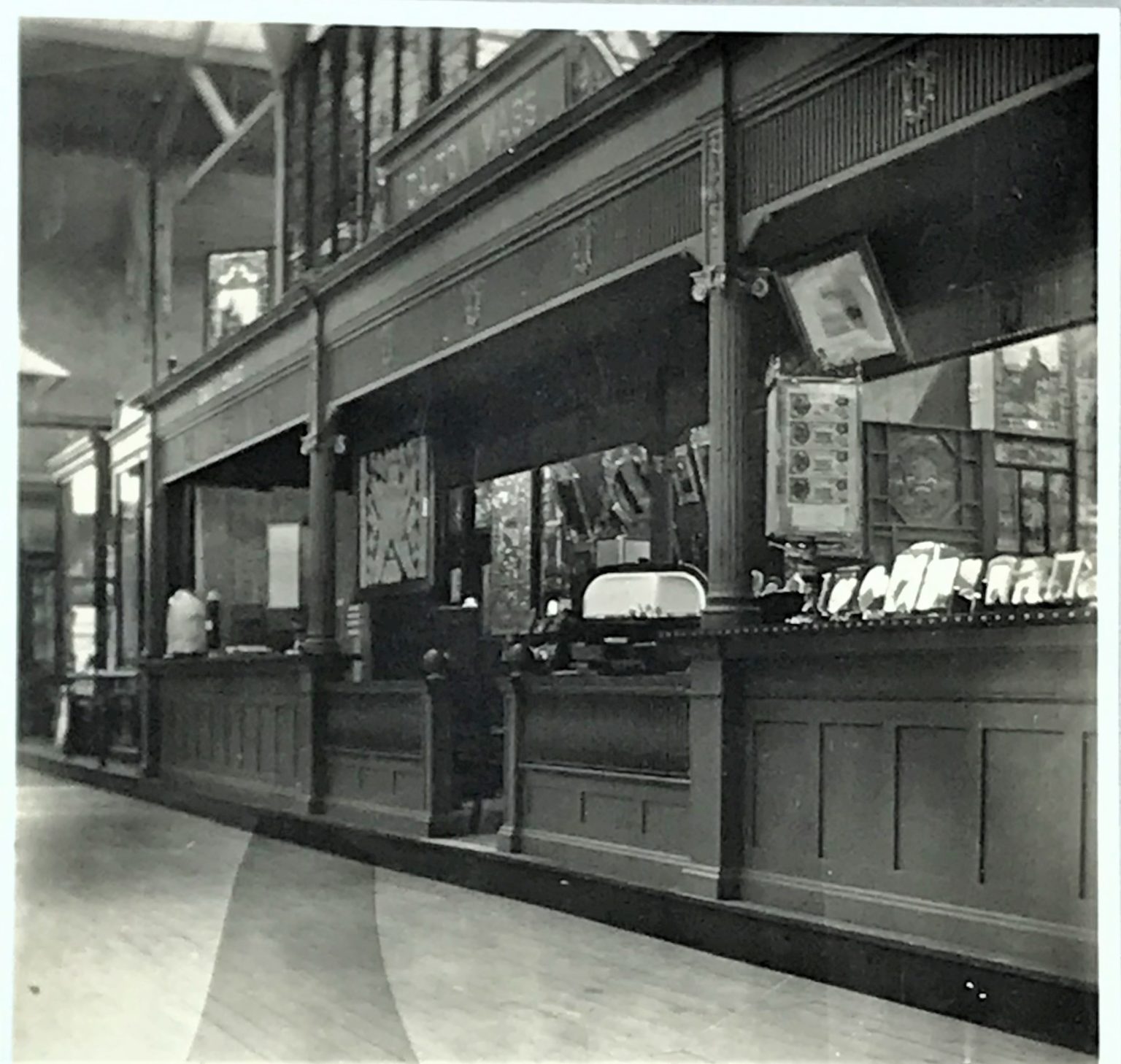 From this angle you can see the ‘DALTON MASS.’ sign at the top of the booth.